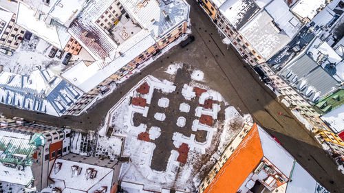 High angle view of cityscape