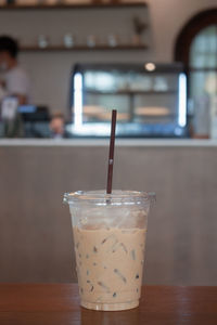 Close-up of drink on table