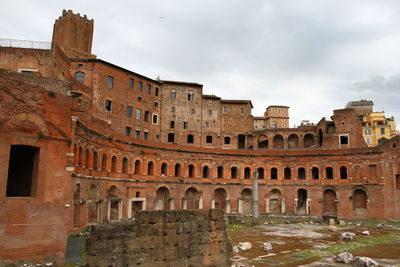 Low angle view of historical building against sky