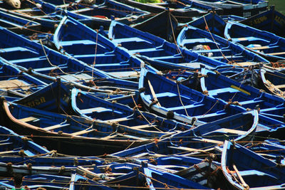 Full frame shot of boats