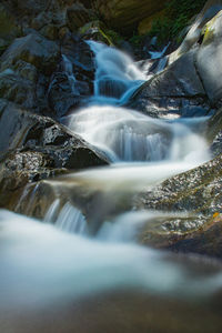 Aerial view of waterfall