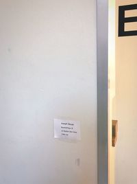 Close-up of text on wall