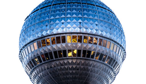 Close-up of modern building against sky