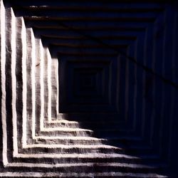 Shadow of sunlight on brick wall