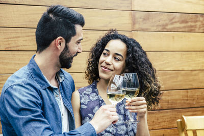 Portrait of a smiling young couple