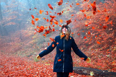 Young woman with umbrella