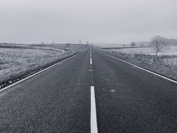 Diminishing perspective on a country road