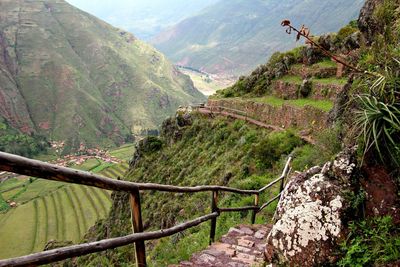 Scenic view of landscape and mountains