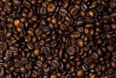 Full frame shot of coffee beans