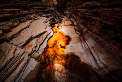 Close-up of cave