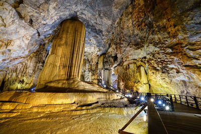 Low angle view of cave