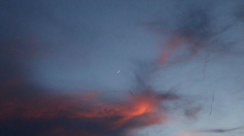 Low angle view of sky at night