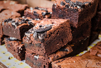 Close-up of chocolate cake