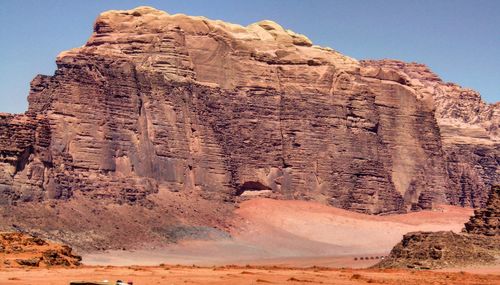 View of rock formations