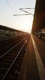 Railroad station platform