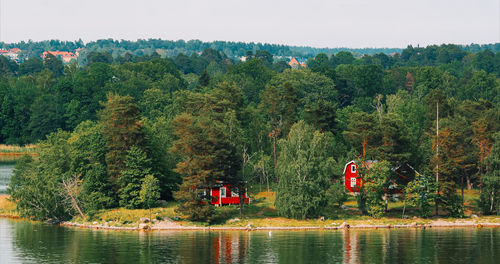 Scenic view of lake