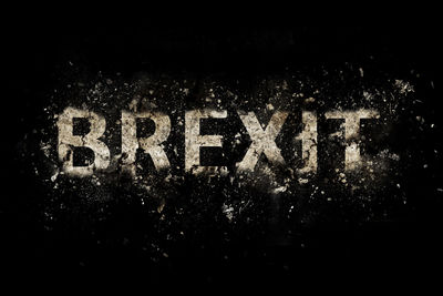 Close-up of text on black background
