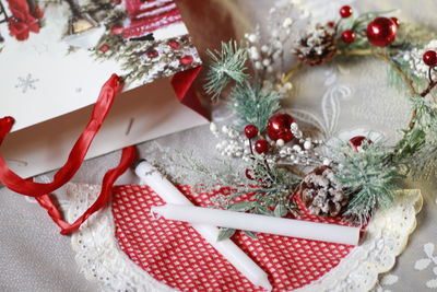 Close-up of christmas tree