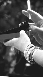 Close-up of cropped object