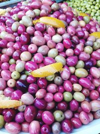 Full frame shot of fruits for sale