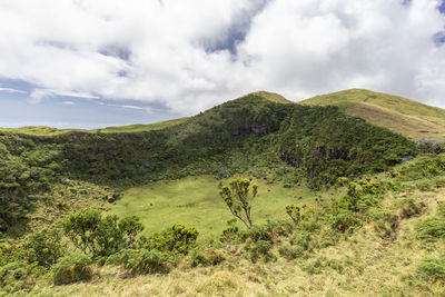 Scenic view of landscape against sky