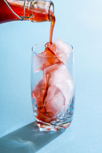 Close-up of ice cream in glass