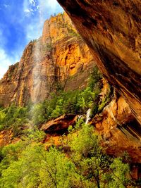 Rock formations in mountains