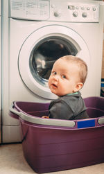 Portrait of cute boy