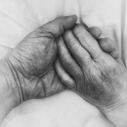 Extreme close-up of baby hands