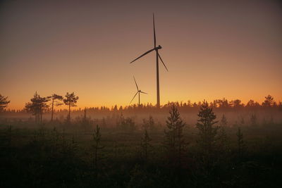 Scenic view of sunset