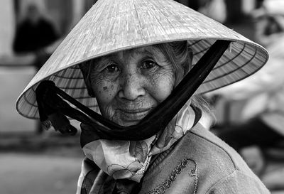 Portrait of an asian senior woman