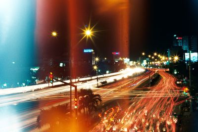 City street at night