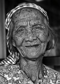 Close-up portrait of woman