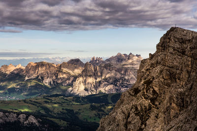 Rocky mountains against sky