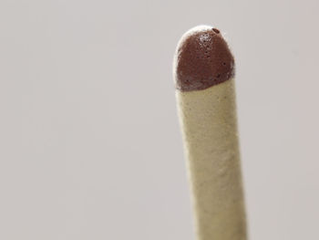 High angle view of pencils against white background