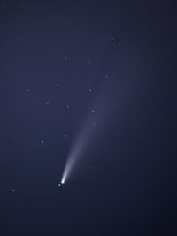 Low angle view of star field at night