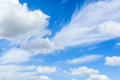 Low angle view of clouds in sky