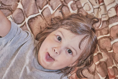 Close-up portrait of cute girl