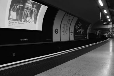 Railroad station platform