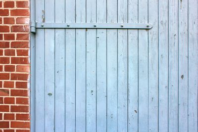 Cropped blue wooden wall