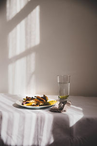 Close-up of drink on table