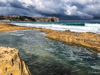 Scenic view of sea against sky