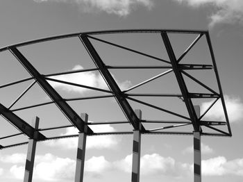 Low angle view of bridge against sky