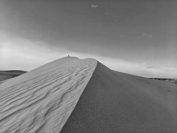 Hill of sand dunes