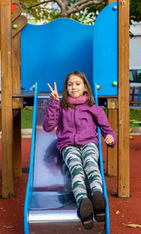 Girl playing at park