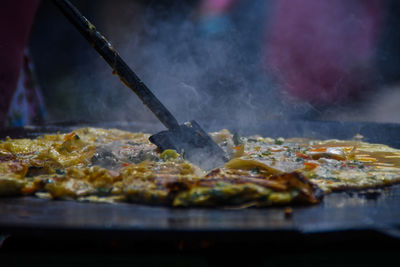 Close-up of pizza