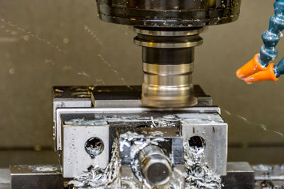 Close-up of machine part