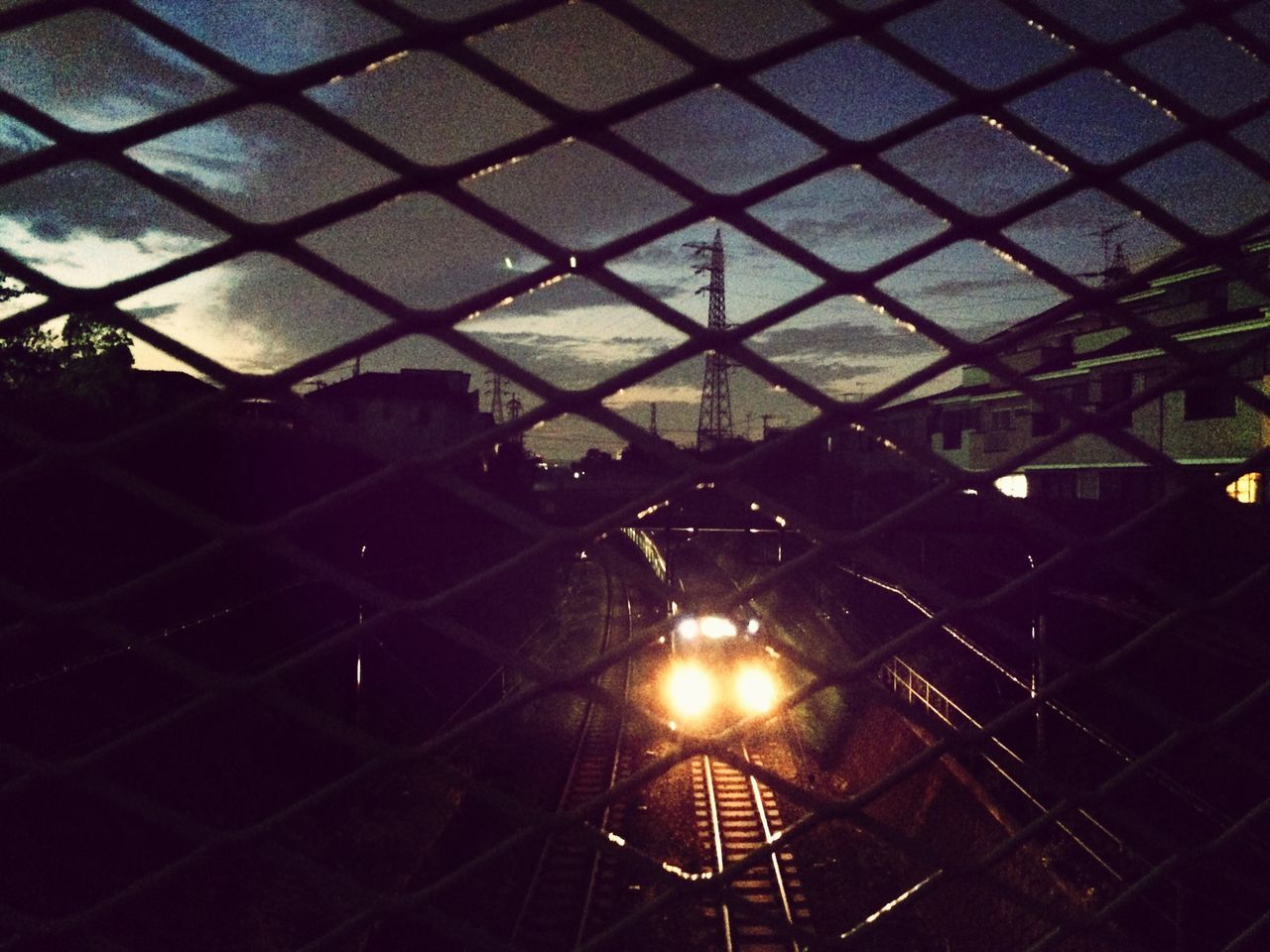 pattern, full frame, backgrounds, metal, fence, indoors, protection, geometric shape, metal grate, design, chainlink fence, built structure, safety, no people, metallic, architecture, illuminated, night, sunlight