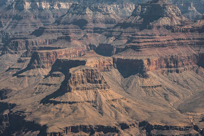 Aerial view of majestic buttes at grand canyon national park