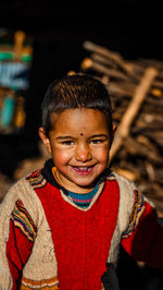 Portrait of smiling little girl